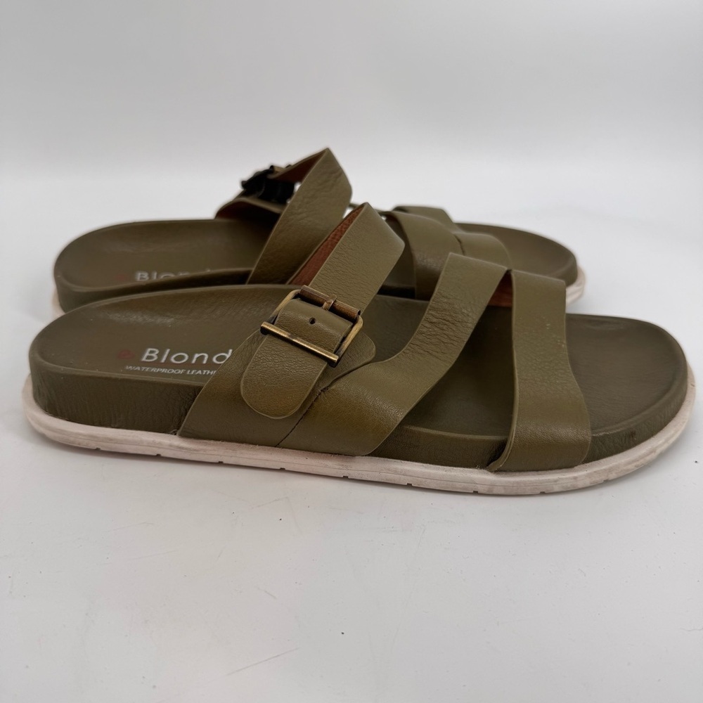 Blondo Waterproof Leather Sandals Size 8